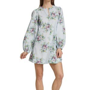 Ganni Blue Floral Minidress. Size 38. Like new.